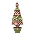 thumbnail image 1 of Northlight 7" Red and Green Glitter Shatterproof Christmas Tree Ornament, 1 of 2