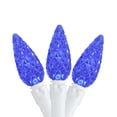 thumbnail image 1 of 70 Count Blue LED C6 Faceted Christmas Lights, 22.5 ft White Wire, 1 of 3