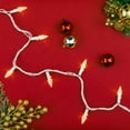 thumbnail image 1 of Northlight LED Faceted C6 Christmas Lights - Warm White - 23' White Wire - 70ct, 1 of 6