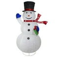 thumbnail image 1 of Northlight LED Lighted Iridescent Twinkling Snowman Outdoor Christmas Decoration - 71", 1 of 7