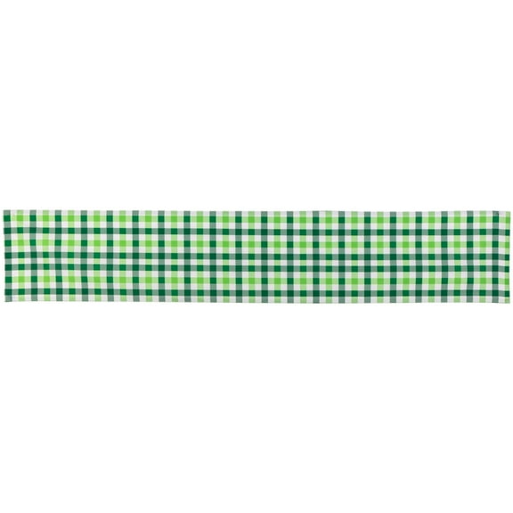 Northlight 72" Green Checkered Table Runner
