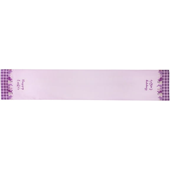 Northlight Happy Easter Plaid Table Runner - 72" - Purple