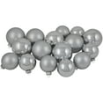 thumbnail image 1 of Northlight 2-Finish Christmas Glass Ball Ornaments - 4" & 3.25"- Silver - 72ct, 1 of 8