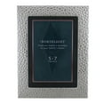 thumbnail image 1 of 8.5" Hammer Textured Rectangular 5" x 7" Photo Picture Frame - Silver, 1 of 5