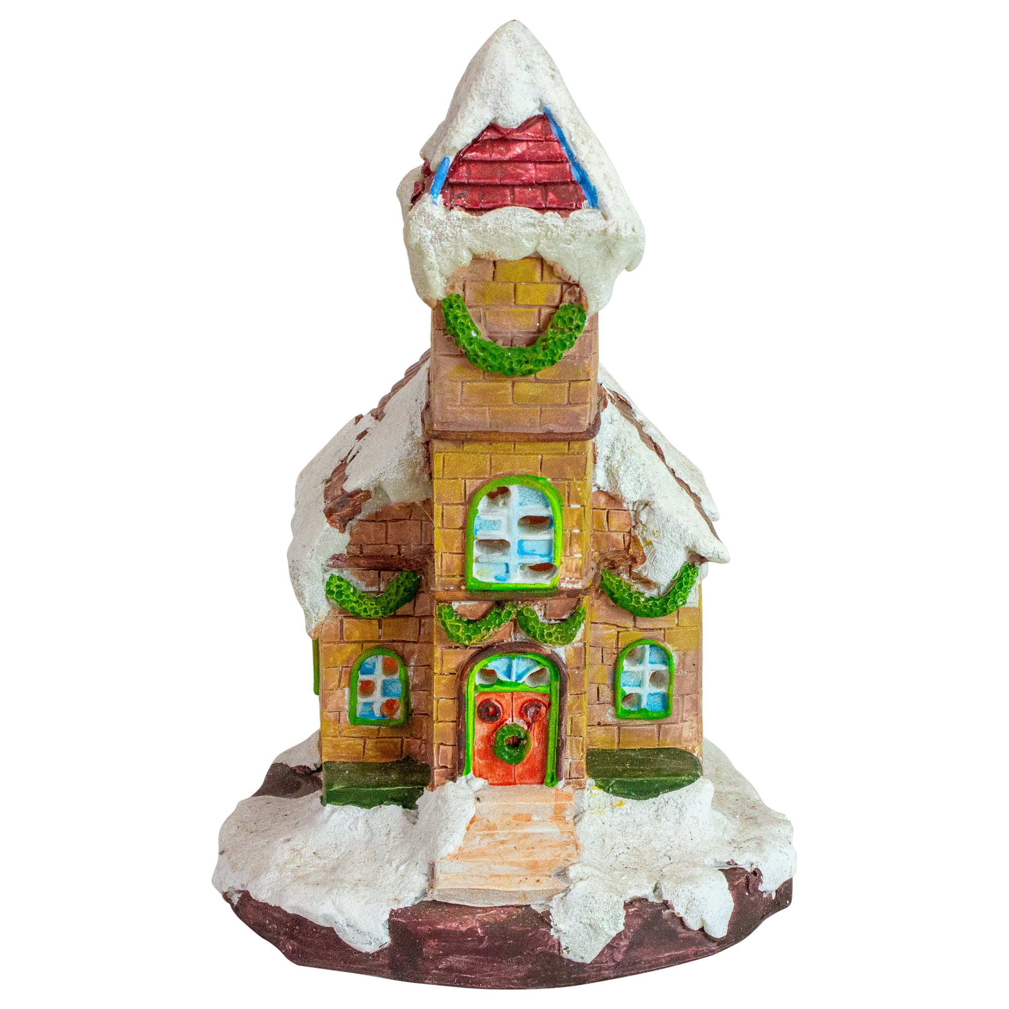 Northlight LED Lighted Church Christmas Village Decoration - 8.5"