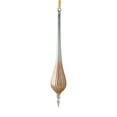 thumbnail image 1 of Northlight 8.75” Textured Teardrop Finial Glass Christmas Ornament - Rose Gold, 1 of 2