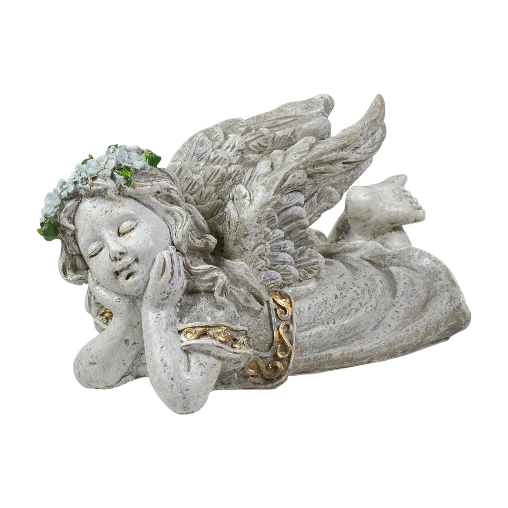 Northlight 8" Daydreaming Angel Outdoor Patio Garden Statue