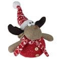 thumbnail image 1 of 8" Jasper the Reindeer Red and Brown Table Top Christmas Decoration, 1 of 3