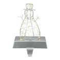 thumbnail image 1 of Northlight LED Lighted Wire Snowman Christmas Stocking Holder - 6.75" - Silver, 1 of 5