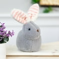 thumbnail image 1 of Northlight 8" Plush Bunny Easter Rabbit Spring Figure - Gray/White, 1 of 6