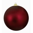 thumbnail image 1 of Matte Burgundy Shatterproof Commercial Christmas Ball Ornament 8" (200mm), 1 of 1