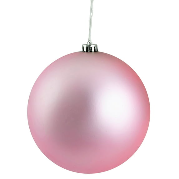Northlight 8" Shatterproof Matte Christmas Ball Ornament - Pink