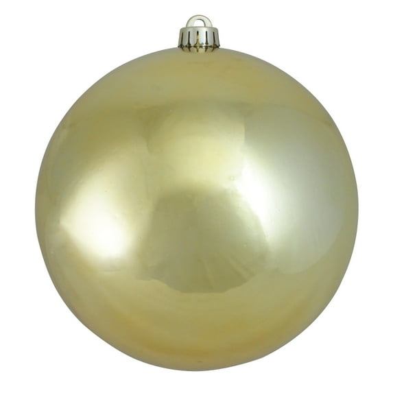 Shiny Vegas Gold Commercial Shatterproof Christmas Ball Ornament 8" (200mm)