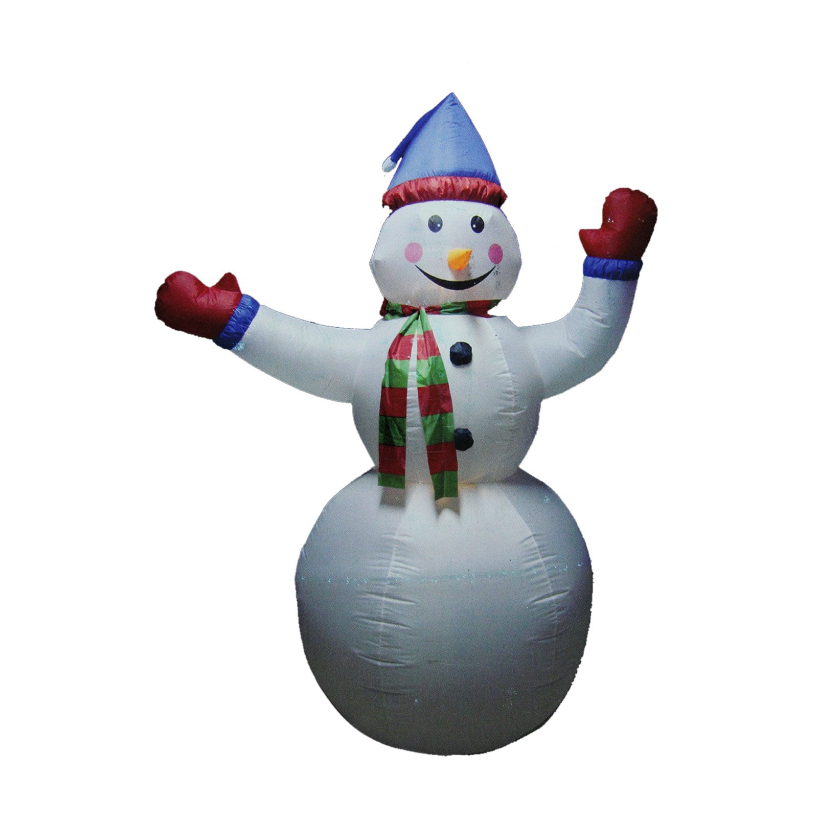 8' Animated Inflatable Lighted Standing Snowman Christmas Outdoor Decoration