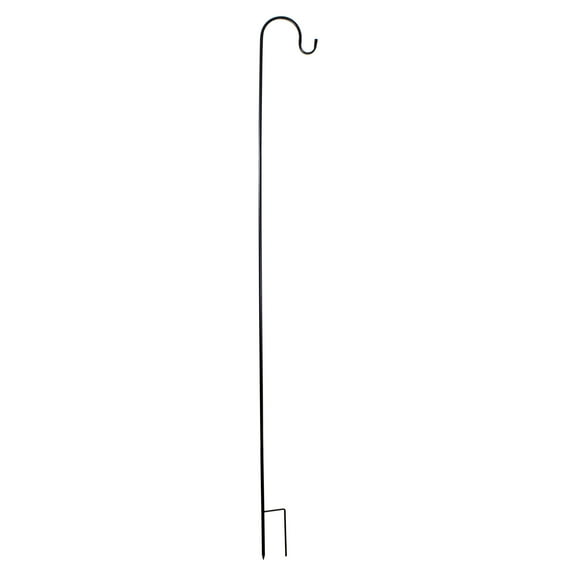 Northlight 84 Black Metal Shepards Hook Outdoor Garden Stake