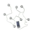 thumbnail image 1 of Northlight Jingle Bell LED Christmas Lights - Silver - 3' Clear Wire - 8ct, 1 of 4