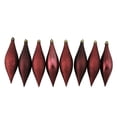 thumbnail image 1 of Northlight 8ct Shatterproof 4-Finish Christmas Finial Drop Ornament Set 5.5" - Red, 1 of 2