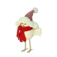thumbnail image 1 of 9.5" Red and White Standing Bird with Scarf Christmas Tabletop Decor, 1 of 2