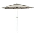 thumbnail image 1 of Northlight 9.75ft Outdoor Patio Market Umbrella with Hand Crank and Tilt Biege, 1 of 5