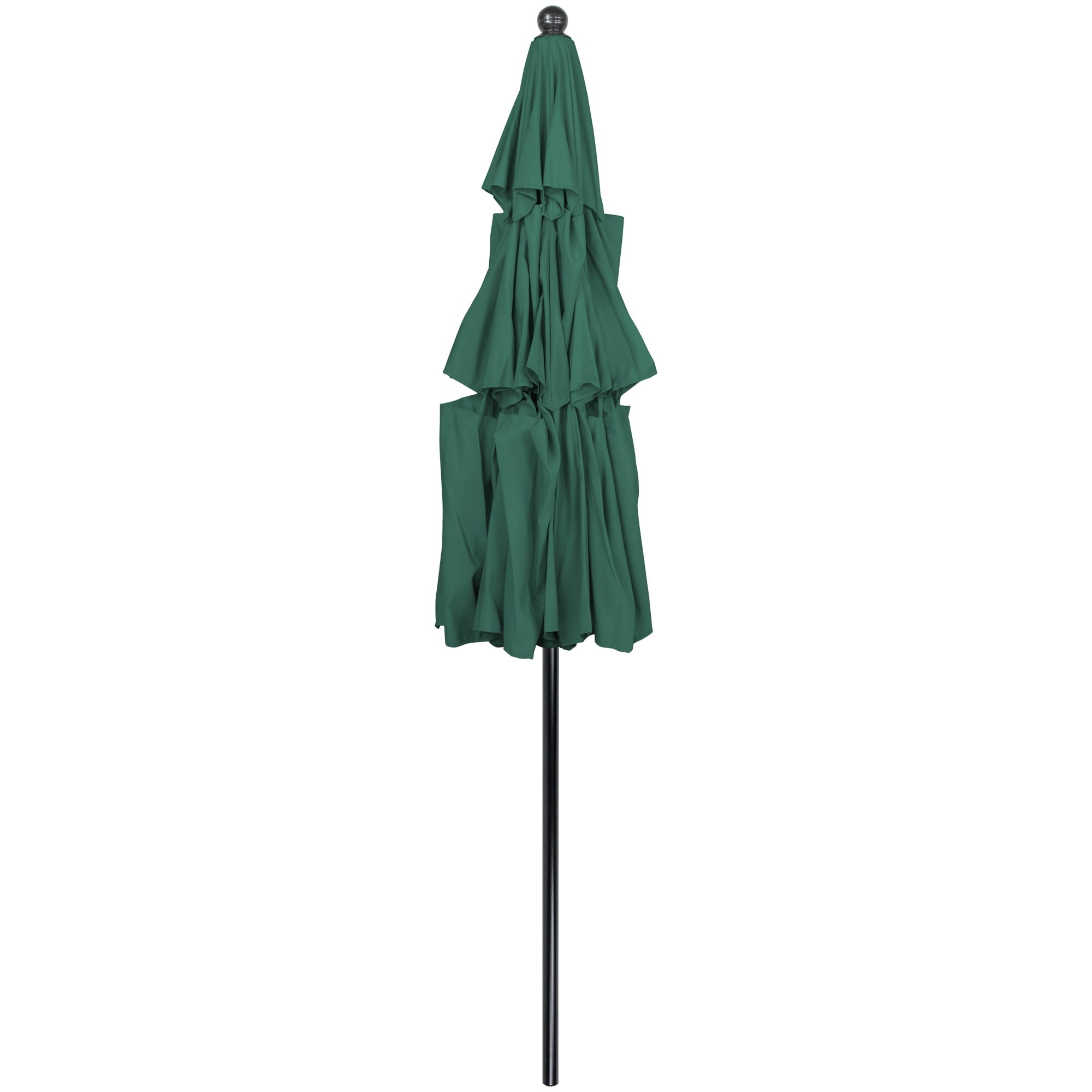 Northlight 9.75ft Outdoor Patio Market Umbrella with Hand Crank and Tilt Green