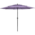 thumbnail image 1 of Northlight 9.75 ft Purple Octagon Market Patio Umbrella, with Hand Crank and Tilt, 1 of 6