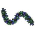 thumbnail image 1 of Northlight 9'  Multi-Function Color Changing Fiber Optic Artificial Pine Christmas Garland, 1 of 2