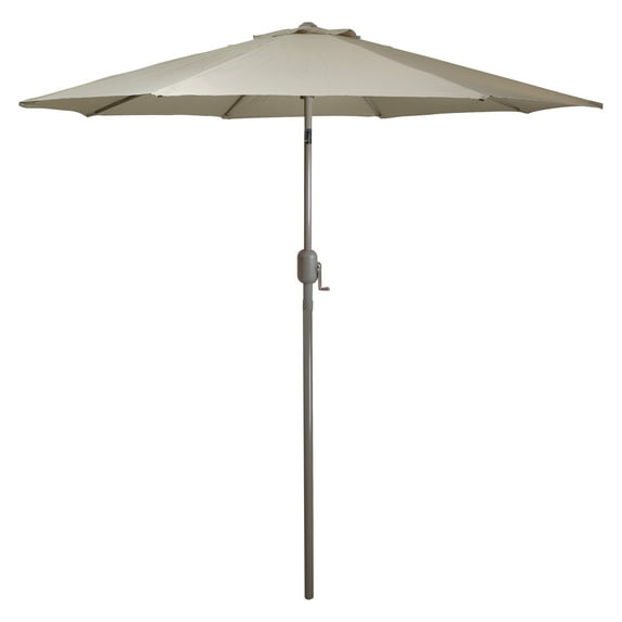 Northlight 9' Outdoor Patio Market Umbrella with Hand Crank and Tilt - Taupe