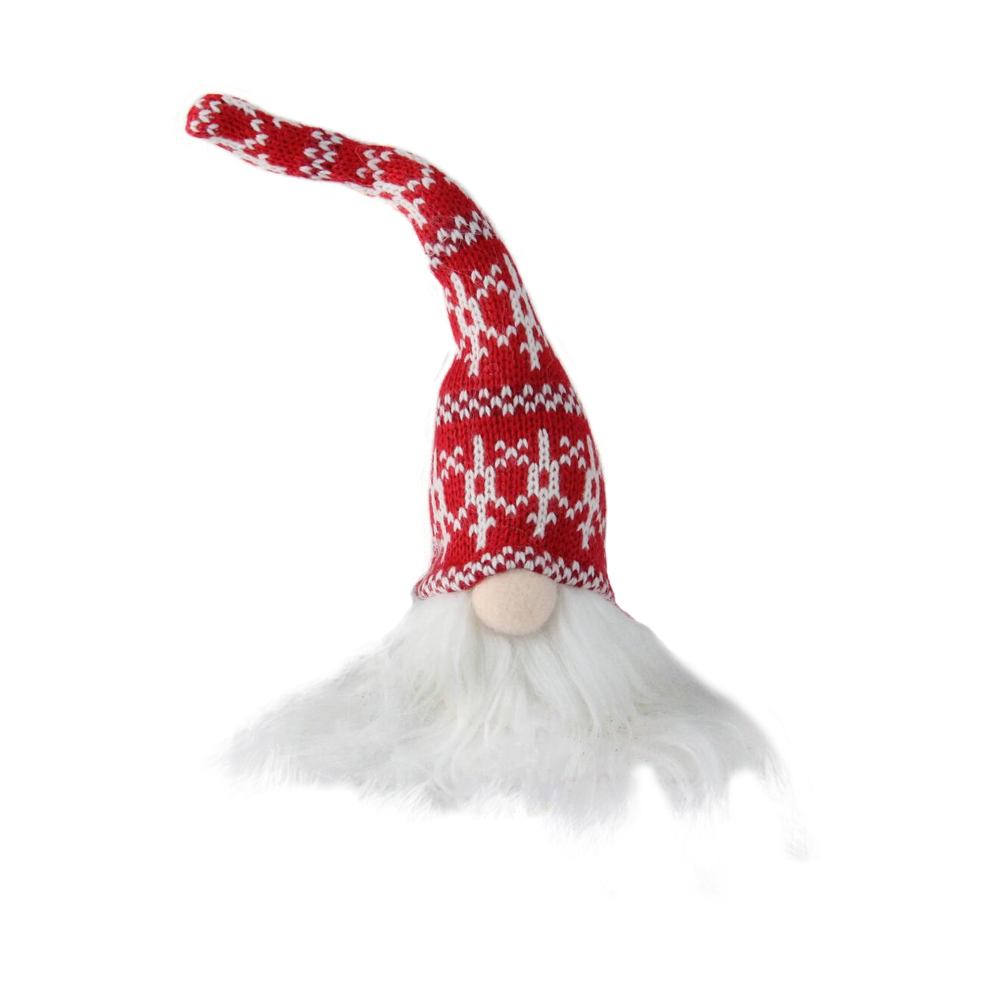 Northlight 9" Plush Red and White Mini Gnome in Nordic Hat Christmas ...