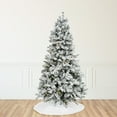 thumbnail image 1 of Northlight 9' Pre-Lit Artificial Christmas Tree Flocked Victoria Pine Multi-Function LED -, 1 of 4
