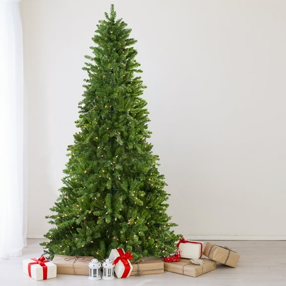 Northlight Pre-Lit Everett Pine Slim Artificial Christmas Tree - 9' - Clear Lights