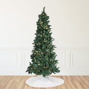Northlight 9 Prelit Artificial Christmas Tree Slim Pine - Clear Lights
