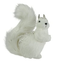 Northlight 9" White Squirrel with Silver Gems Christmas Tabletop Decoration