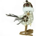 thumbnail image 1 of Northlight 9" White and Brown Polka Dot Standing Bird Christmas Decoration, 1 of 2