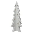 thumbnail image 1 of Northlight 9" White and Gold Ceramic Mini Christmas Tree Tabletop Decoration, 1 of 3
