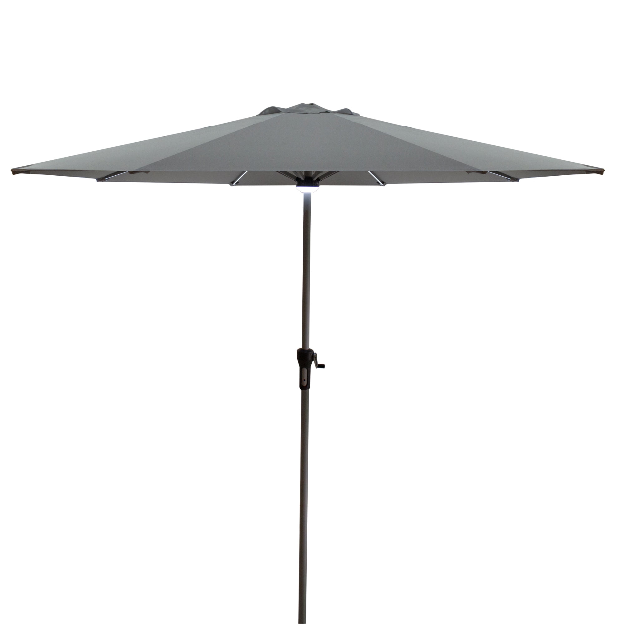 Northlight Solar Lighted Outdoor Patio Market Umbrella - Thumbnail 2