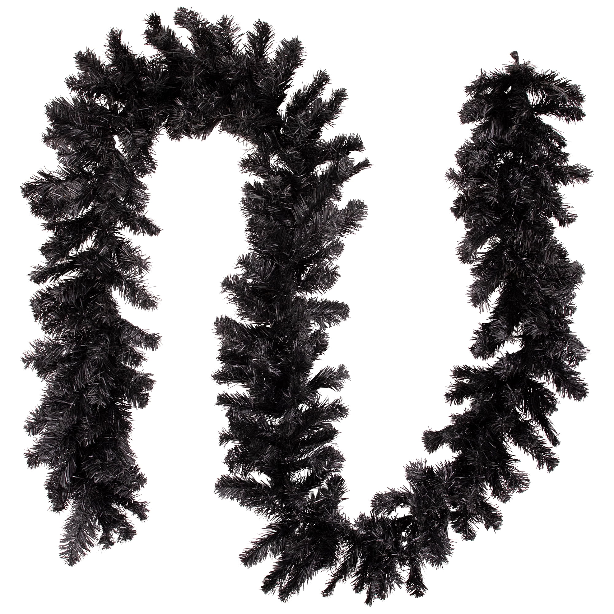 Northlight 9' x 10" Black Colorado Spruce Artificial Halloween Garland