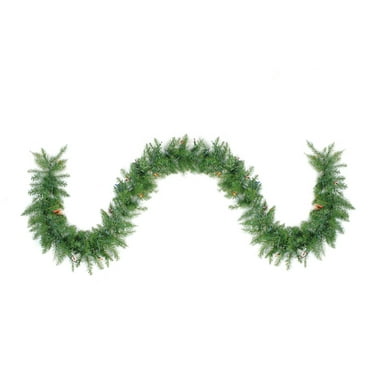 Northlight 9' x 10" Pre-Lit Northern Pine Artificial Christmas Garland - Multi-Color Lights