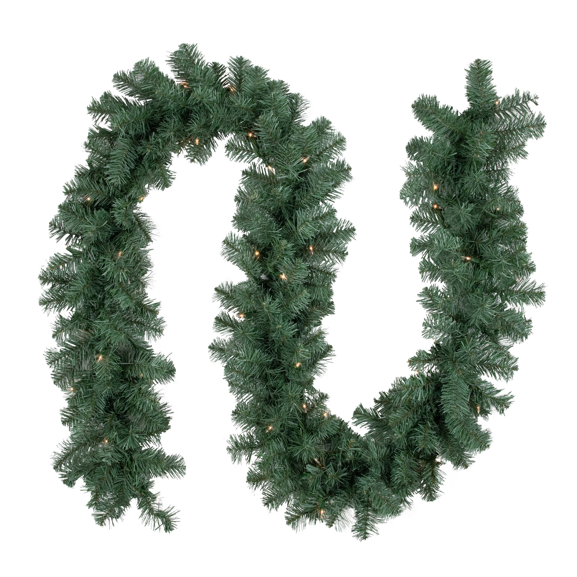 Northlight 9' x 12" Pre-Lit Colorado Blue Spruce Artificial Christmas Garland, Clear Lights