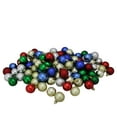 thumbnail image 1 of Northlight 96ct Shatterproof 4-Finish Christmas Ball Ornament Set 1.5" - Green/Red, 1 of 1