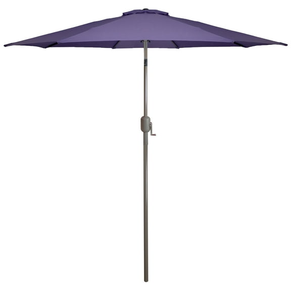 Northlight 9ft Outdoor Patio Market Umbrella with Hand Crank and Tilt - Purple