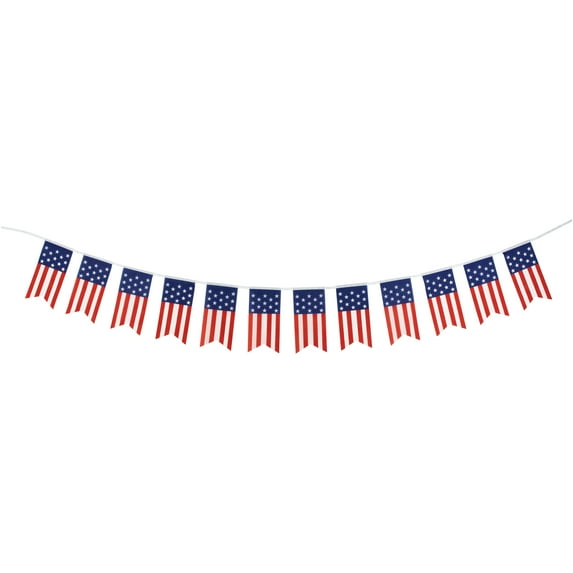 Northlight Americana USA Flag Swallowtail Hanging Wall Banner - 9.75'