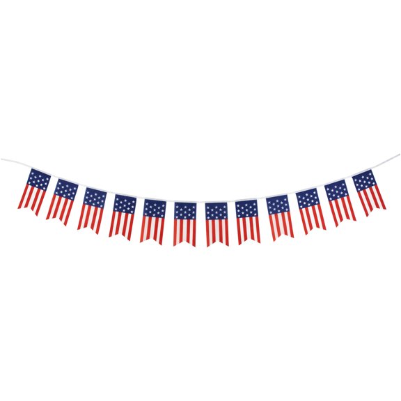Northlight Americana USA Flag Swallowtail Hanging Wall Banner - 9.75'