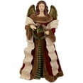 thumbnail image 1 of Northlight Angel with Wings Commercial Size Christmas Tree Topper - 3' - Brown and Red - Unlit, 1 of 8