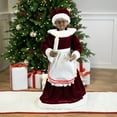 thumbnail image 1 of Northlight Animated and Musical African American Mrs. Claus with Candle Christmas Figure - 16", 1 of 5