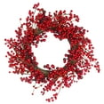 thumbnail image 1 of Northlight Artificial Berry Christmas Twig Wreath - 20" - Unlit, 1 of 6
