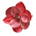thumbnail image 1 of Northlight Artificial Magnolia Flower Christmas Clip Ornament - 7" - Coral Pink, 1 of 3