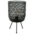 thumbnail image 1 of Northlight Basket Weave-Style Iron Table Lamp - 14.5" - Black, 1 of 6