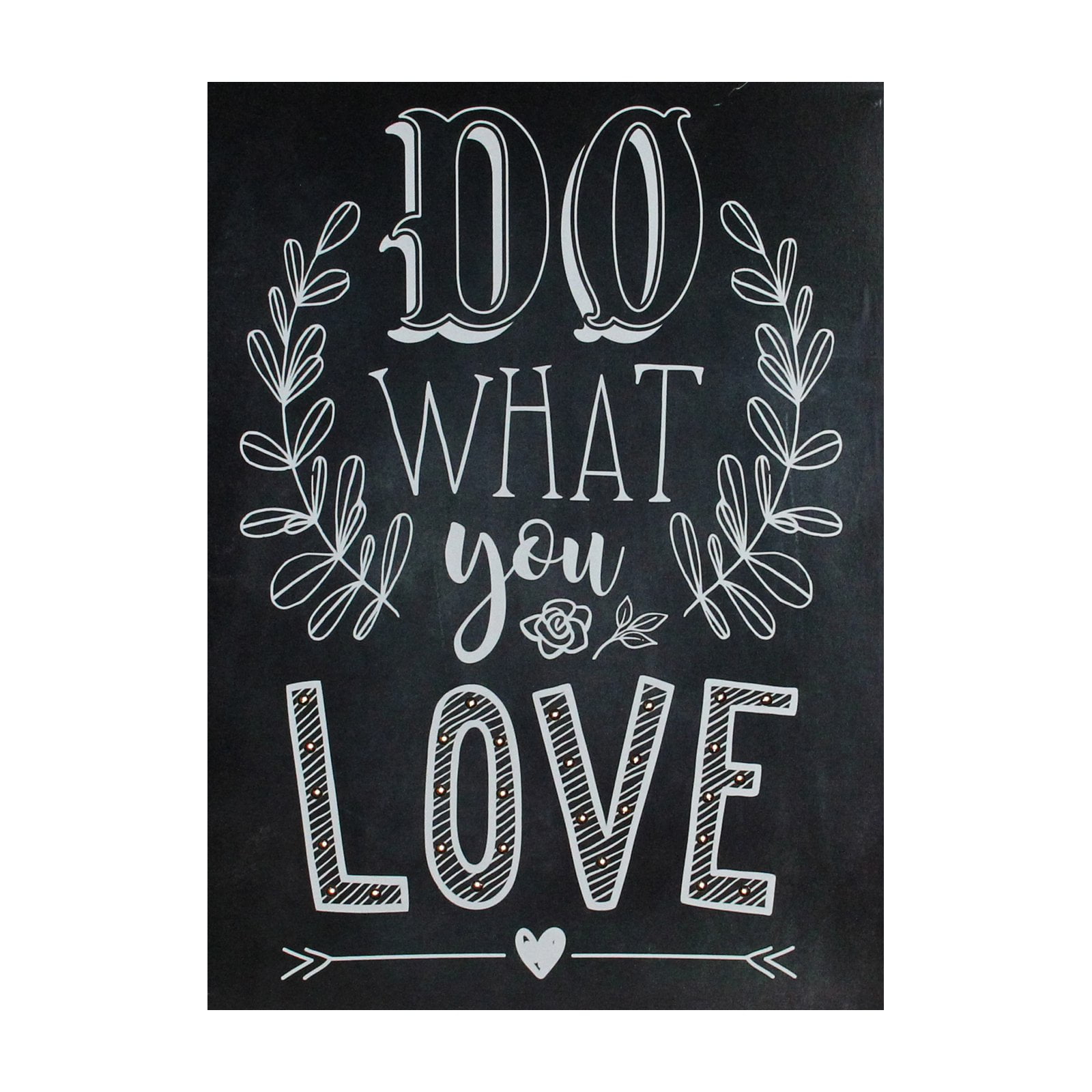 Northlight Battery Operated Do What You Love Wall Sign