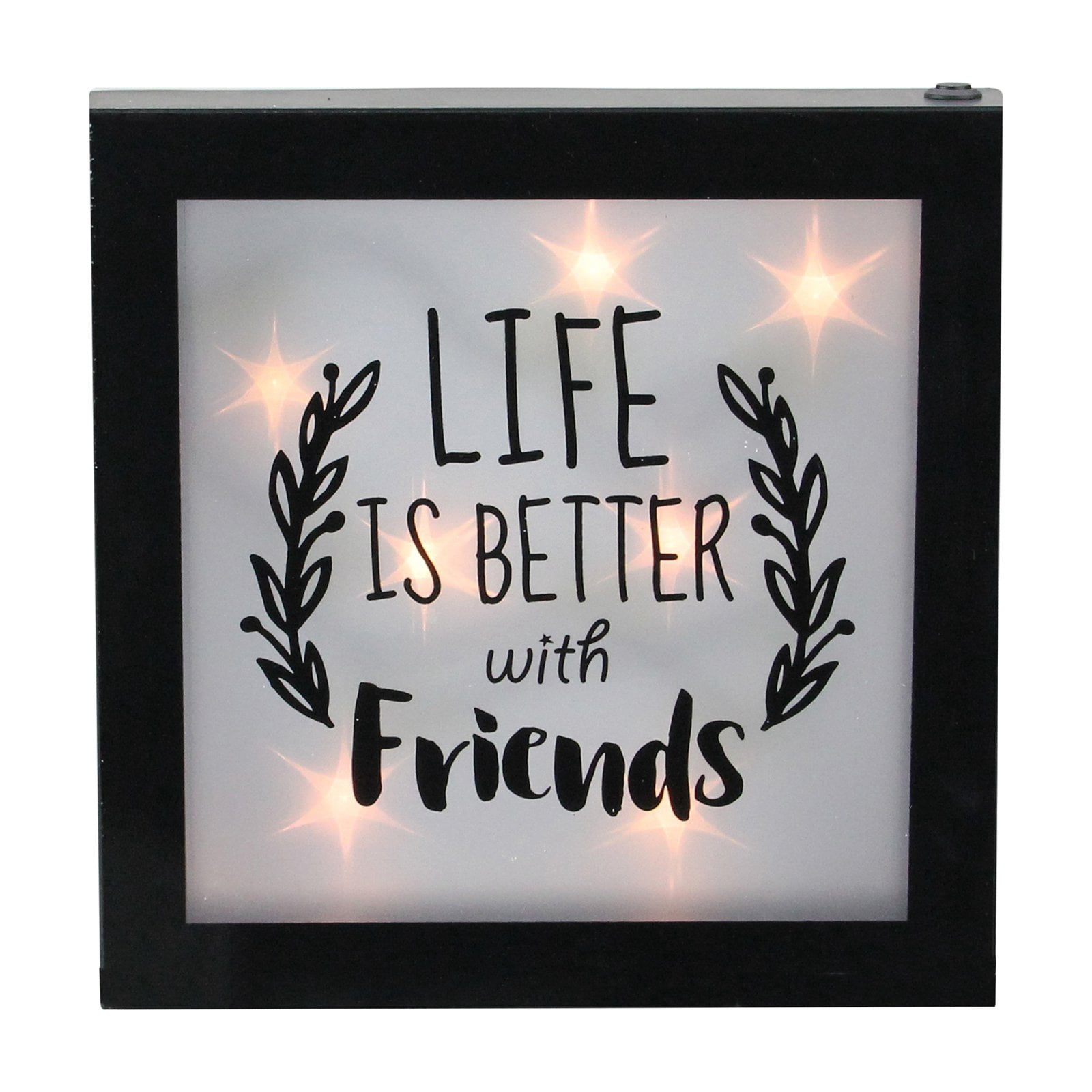 Northlight Battery Operated Life is Better with Friends Framed Light Box