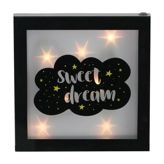 Northlight Battery Operated Sweet Dream Framed Light Box